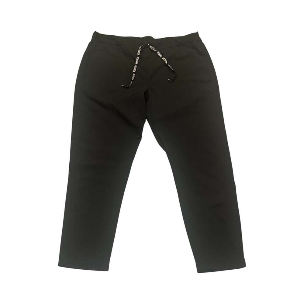 Med Couture Scrub Pants Size LP Black Drawstring